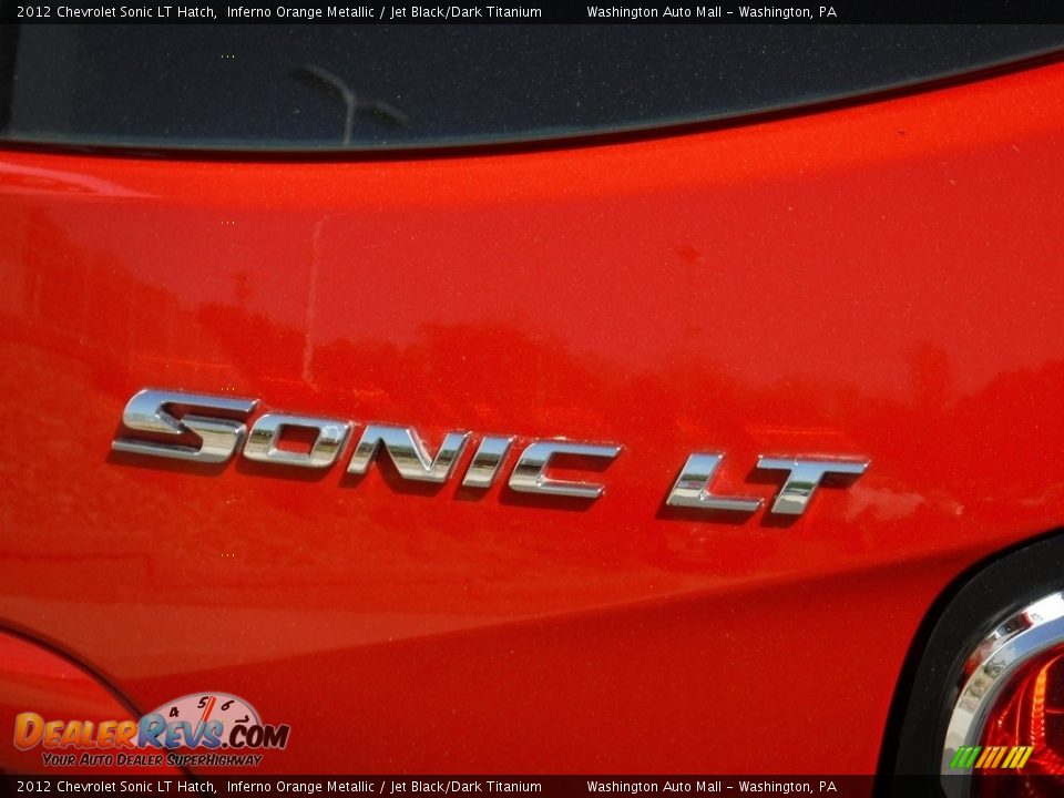 2012 Chevrolet Sonic LT Hatch Inferno Orange Metallic / Jet Black/Dark Titanium Photo #10