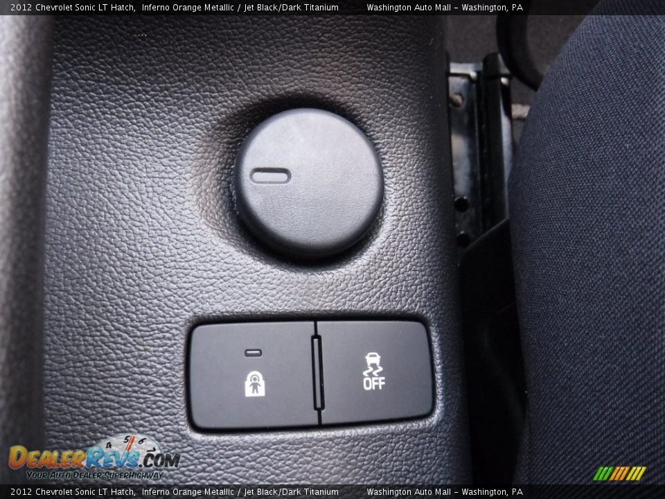 2012 Chevrolet Sonic LT Hatch Inferno Orange Metallic / Jet Black/Dark Titanium Photo #18