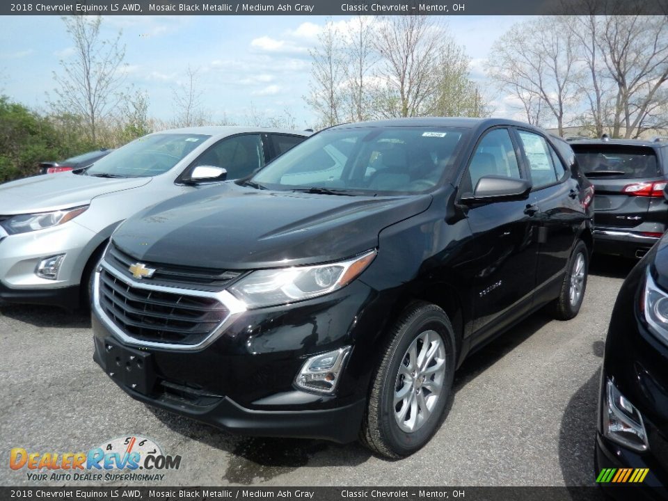 2018 Chevrolet Equinox LS AWD Mosaic Black Metallic / Medium Ash Gray Photo #1