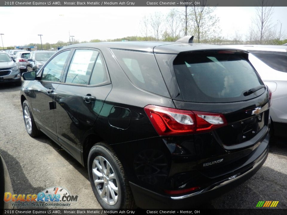 2018 Chevrolet Equinox LS AWD Mosaic Black Metallic / Medium Ash Gray Photo #5
