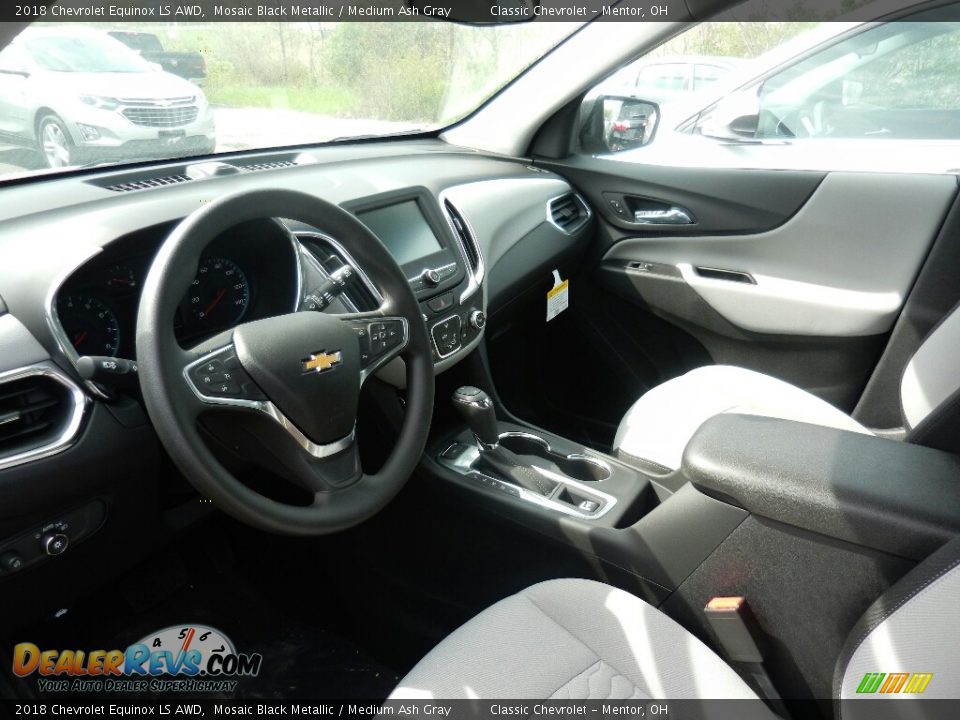 2018 Chevrolet Equinox LS AWD Mosaic Black Metallic / Medium Ash Gray Photo #7