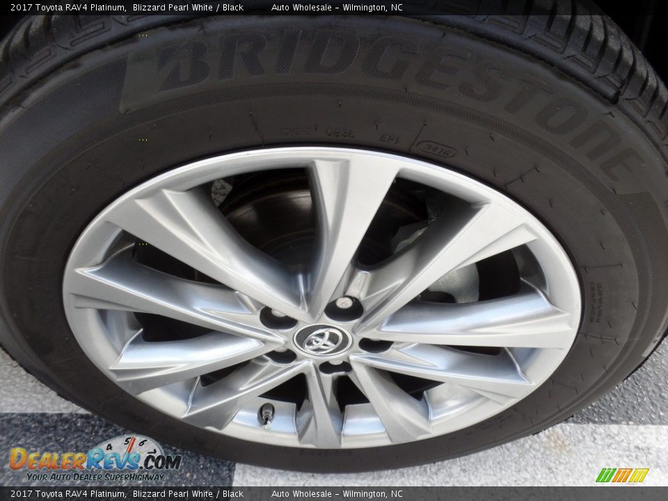 2017 Toyota RAV4 Platinum Blizzard Pearl White / Black Photo #6