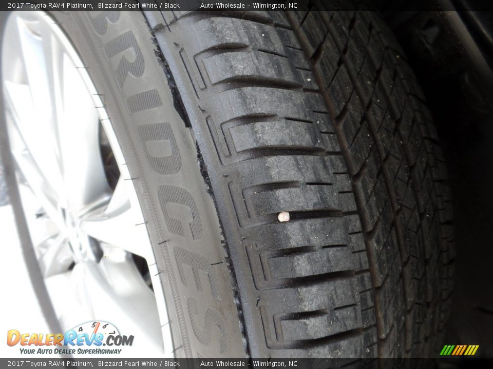 2017 Toyota RAV4 Platinum Blizzard Pearl White / Black Photo #7