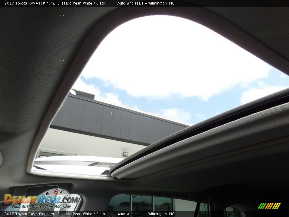 2017 Toyota RAV4 Platinum Blizzard Pearl White / Black Photo #10