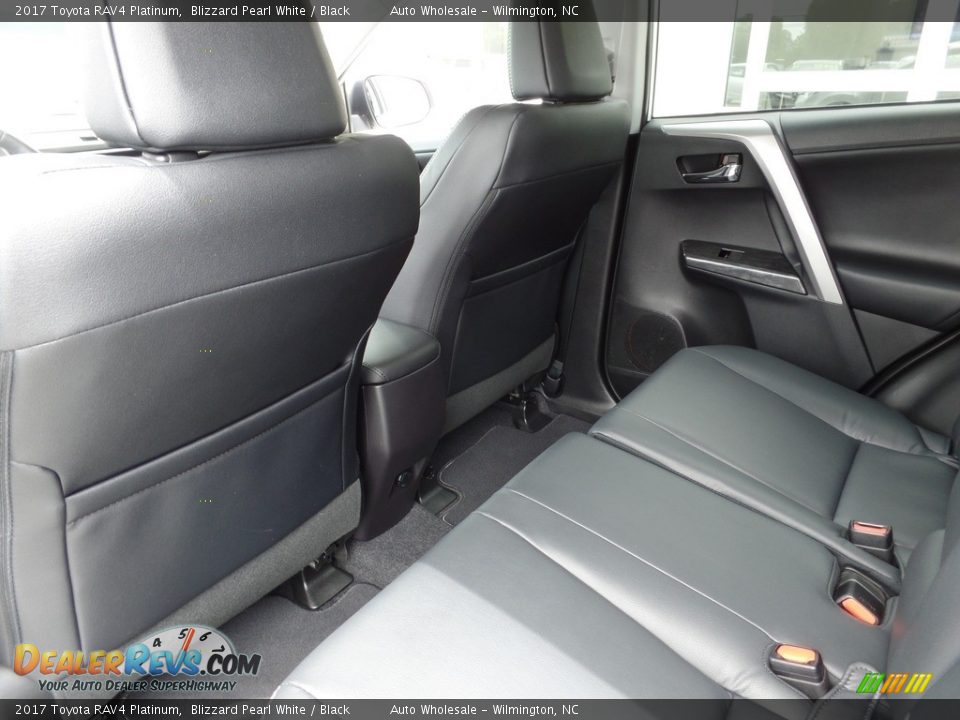 2017 Toyota RAV4 Platinum Blizzard Pearl White / Black Photo #12
