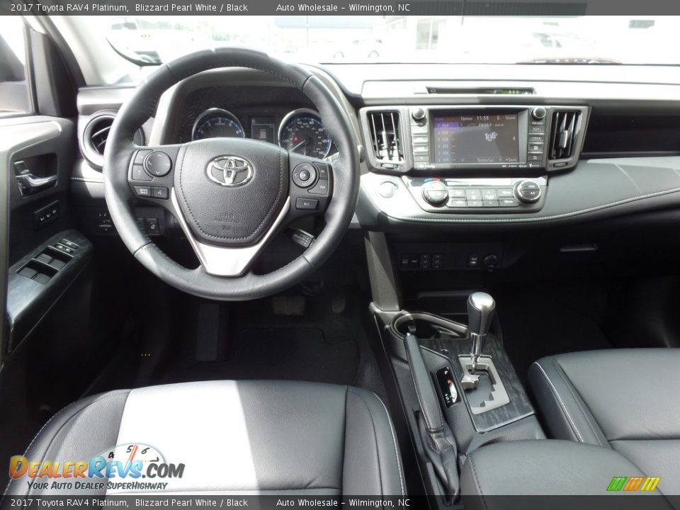 2017 Toyota RAV4 Platinum Blizzard Pearl White / Black Photo #15