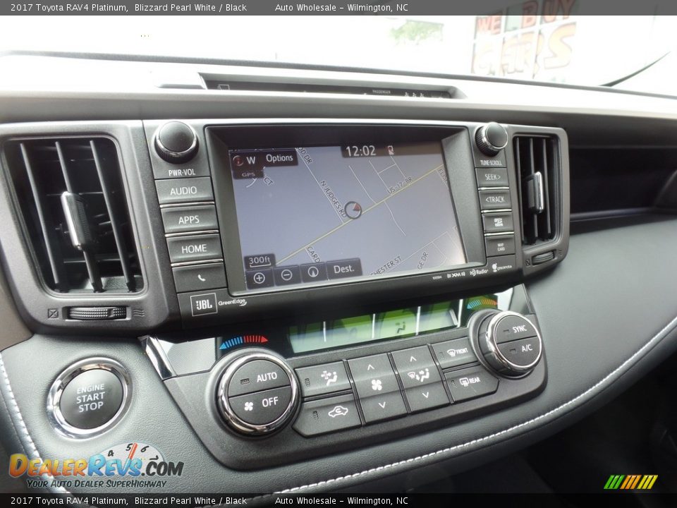 2017 Toyota RAV4 Platinum Blizzard Pearl White / Black Photo #17