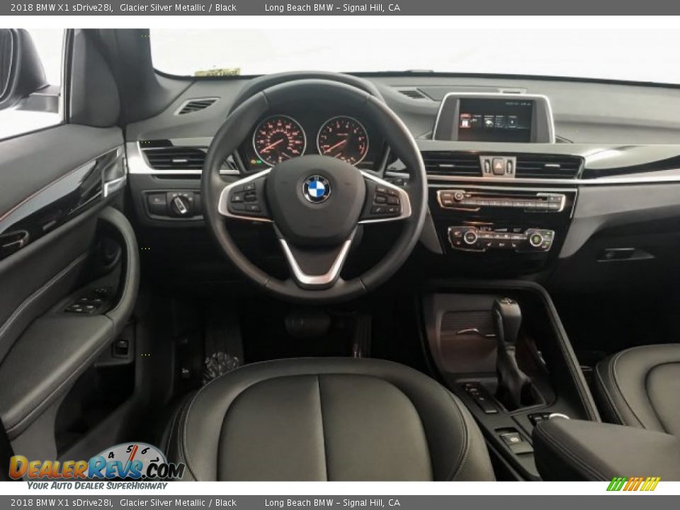 2018 BMW X1 sDrive28i Glacier Silver Metallic / Black Photo #4