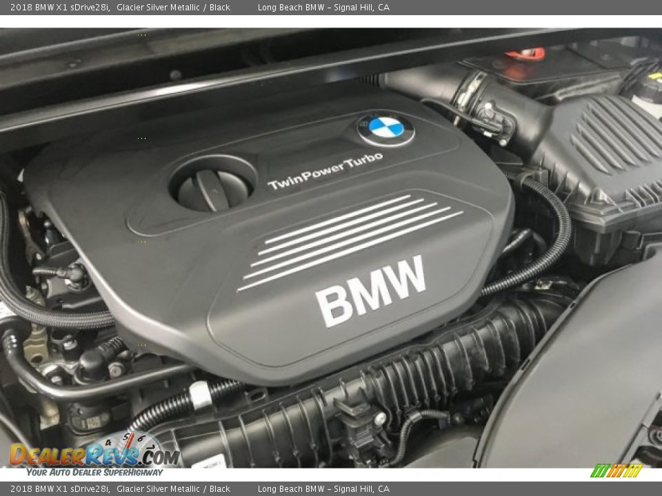 2018 BMW X1 sDrive28i Glacier Silver Metallic / Black Photo #27