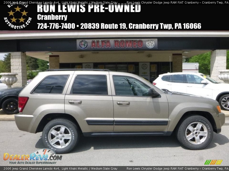 2006 Jeep Grand Cherokee Laredo 4x4 Light Khaki Metallic / Medium Slate Gray Photo #1