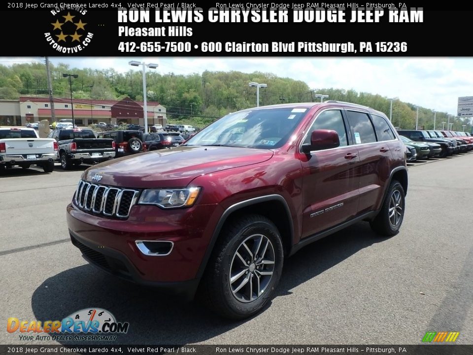 2018 Jeep Grand Cherokee Laredo 4x4 Velvet Red Pearl / Black Photo #1