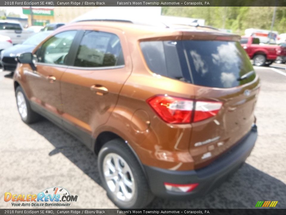 2018 Ford EcoSport SE 4WD Canyon Ridge / Ebony Black Photo #6