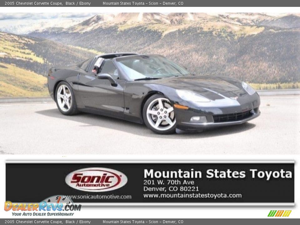 2005 Chevrolet Corvette Coupe Black / Ebony Photo #1