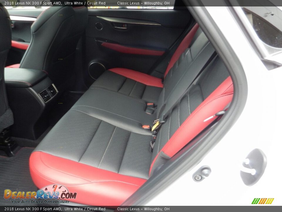 Rear Seat of 2018 Lexus NX 300 F Sport AWD Photo #3