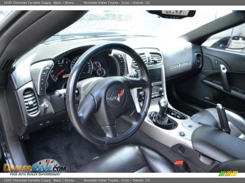 2005 Chevrolet Corvette Coupe Black / Ebony Photo #10