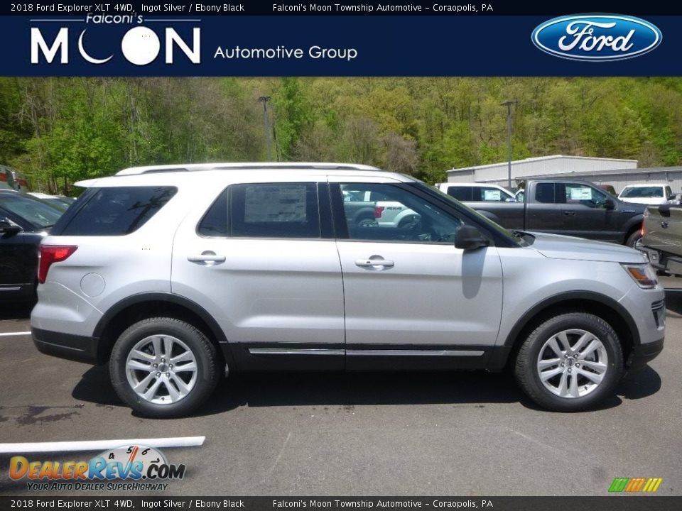 2018 Ford Explorer XLT 4WD Ingot Silver / Ebony Black Photo #1