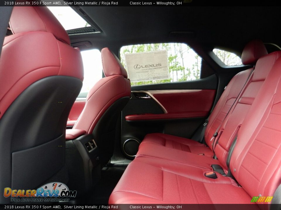 Rear Seat of 2018 Lexus RX 350 F Sport AWD Photo #4