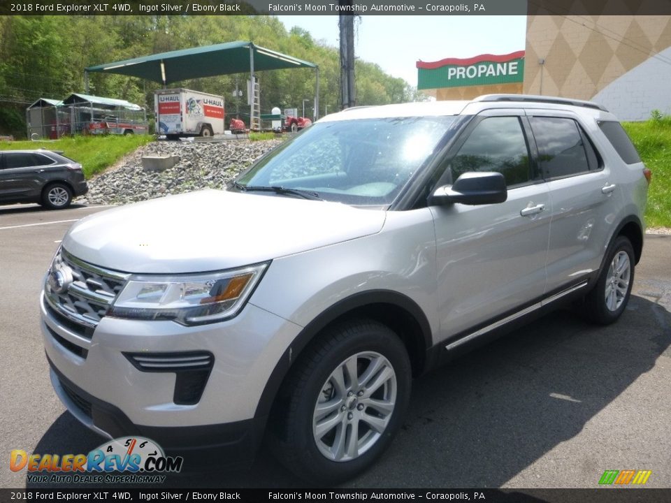 2018 Ford Explorer XLT 4WD Ingot Silver / Ebony Black Photo #5