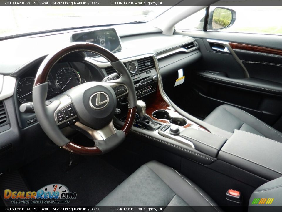 2018 Lexus RX 350L AWD Silver Lining Metallic / Black Photo #3