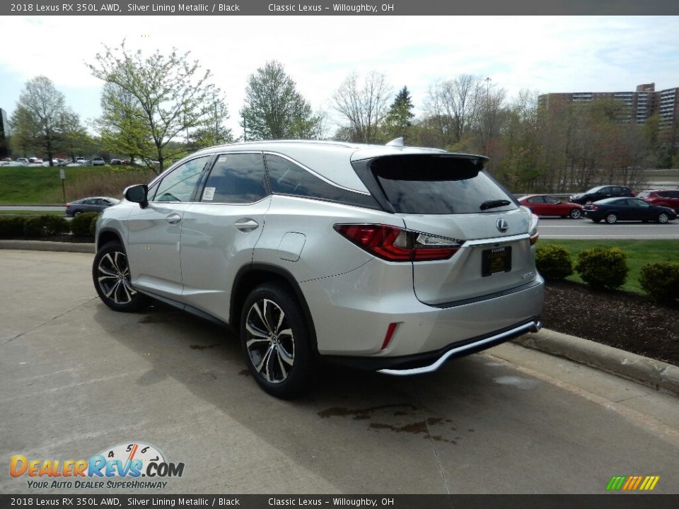 2018 Lexus RX 350L AWD Silver Lining Metallic / Black Photo #6