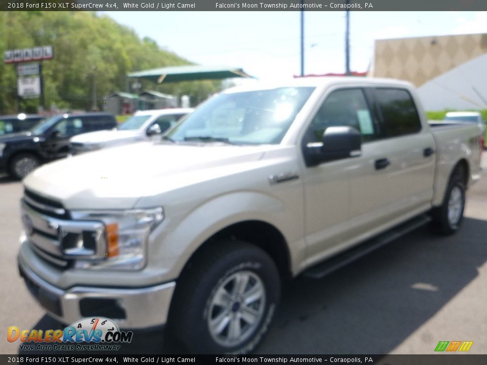 2018 Ford F150 XLT SuperCrew 4x4 White Gold / Light Camel Photo #5