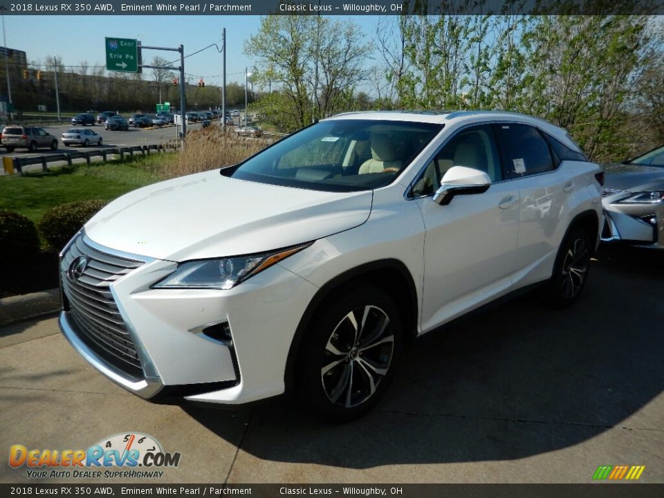 2018 Lexus RX 350 AWD Eminent White Pearl / Parchment Photo #1