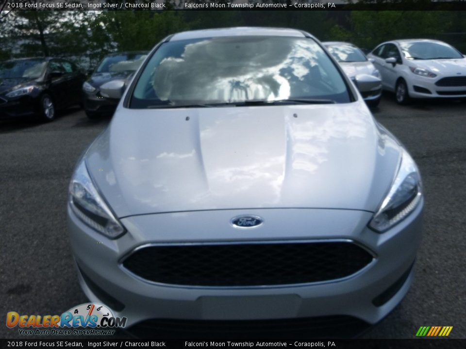 2018 Ford Focus SE Sedan Ingot Silver / Charcoal Black Photo #4