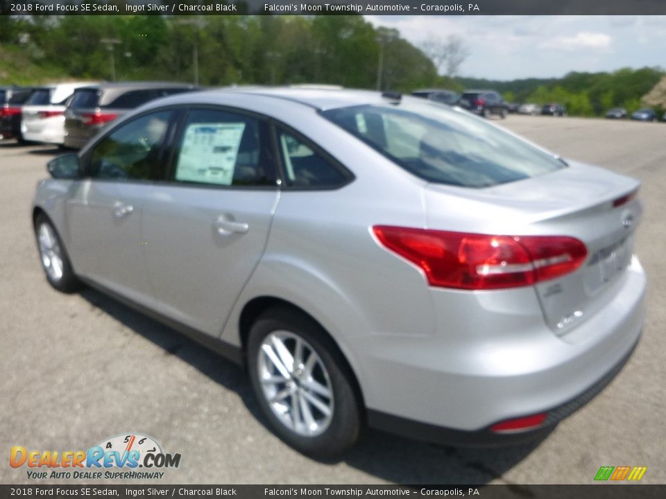 2018 Ford Focus SE Sedan Ingot Silver / Charcoal Black Photo #6