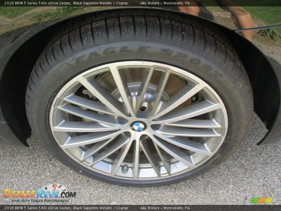 2018 BMW 5 Series 540i xDrive Sedan Black Sapphire Metallic / Cognac Photo #6