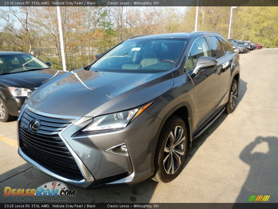 2018 Lexus RX 350L AWD Nebula Gray Pearl / Black Photo #1