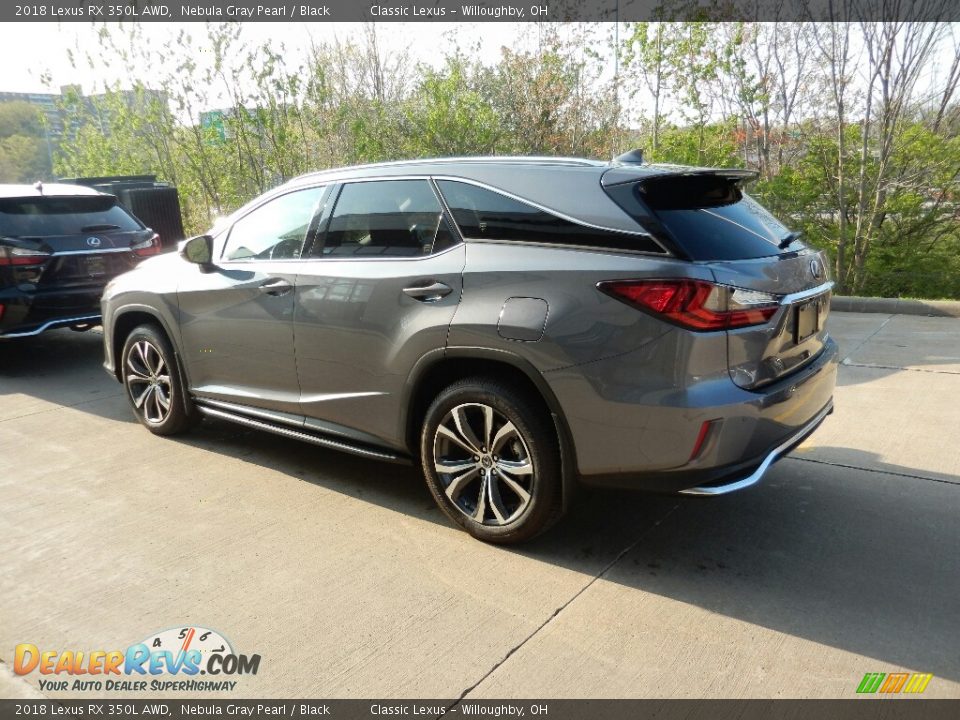 2018 Lexus RX 350L AWD Nebula Gray Pearl / Black Photo #4