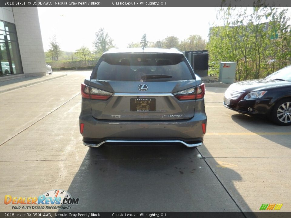 2018 Lexus RX 350L AWD Nebula Gray Pearl / Black Photo #5
