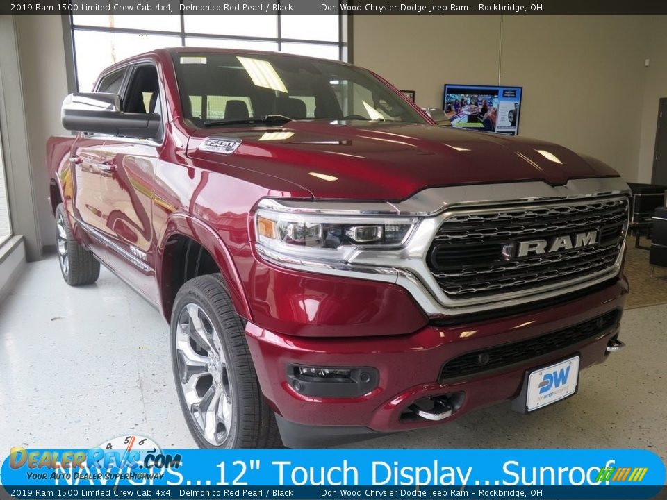 2019 Ram 1500 Limited Crew Cab 4x4 Delmonico Red Pearl / Black Photo #1