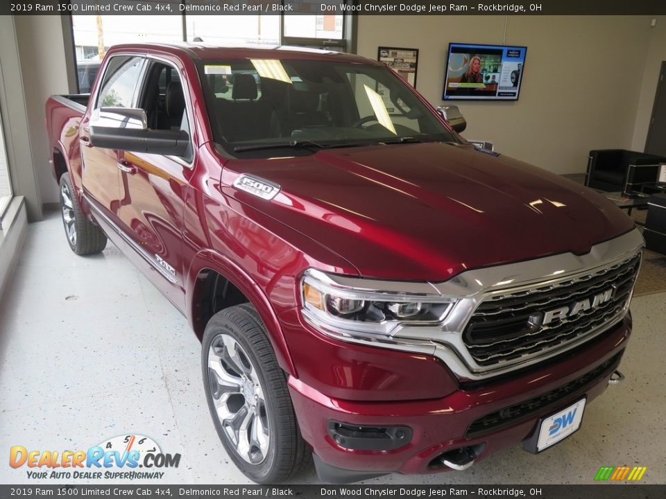 2019 Ram 1500 Limited Crew Cab 4x4 Delmonico Red Pearl / Black Photo #2