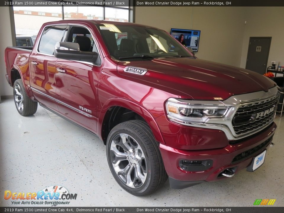 2019 Ram 1500 Limited Crew Cab 4x4 Delmonico Red Pearl / Black Photo #6