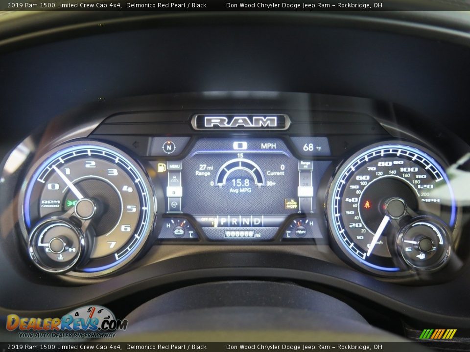 2019 Ram 1500 Limited Crew Cab 4x4 Delmonico Red Pearl / Black Photo #20