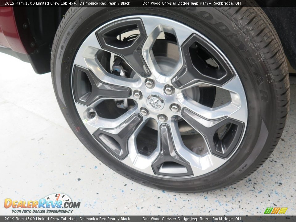 2019 Ram 1500 Limited Crew Cab 4x4 Delmonico Red Pearl / Black Photo #25