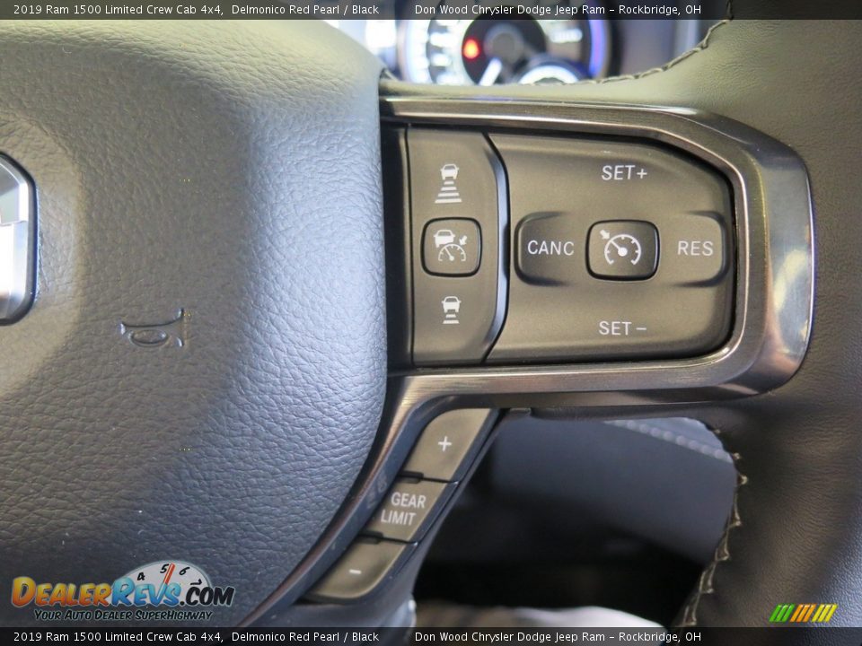 2019 Ram 1500 Limited Crew Cab 4x4 Delmonico Red Pearl / Black Photo #35