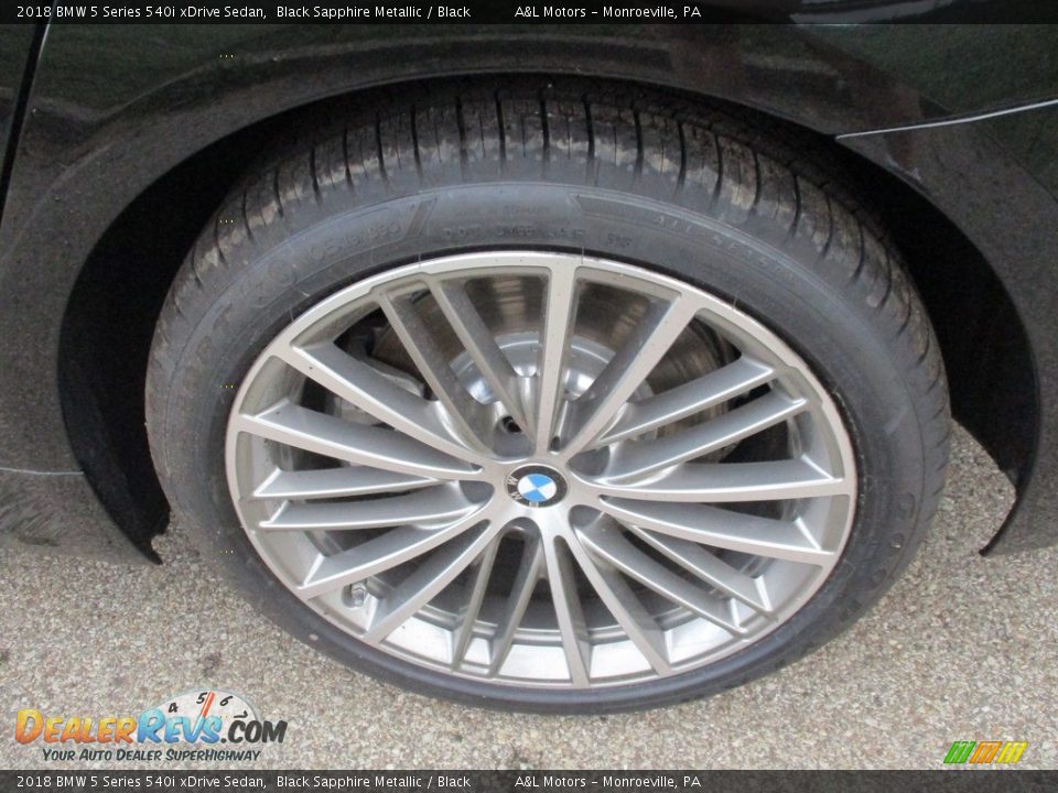 2018 BMW 5 Series 540i xDrive Sedan Black Sapphire Metallic / Black Photo #6