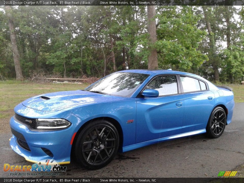 2018 Dodge Charger R/T Scat Pack B5 Blue Pearl / Black Photo #2