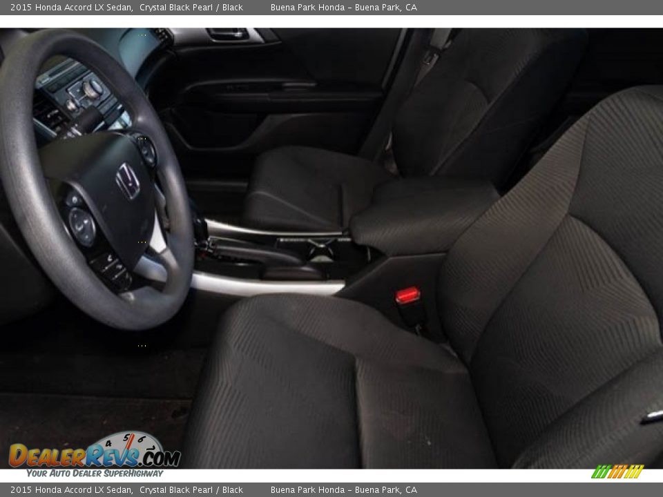 2015 Honda Accord LX Sedan Crystal Black Pearl / Black Photo #3