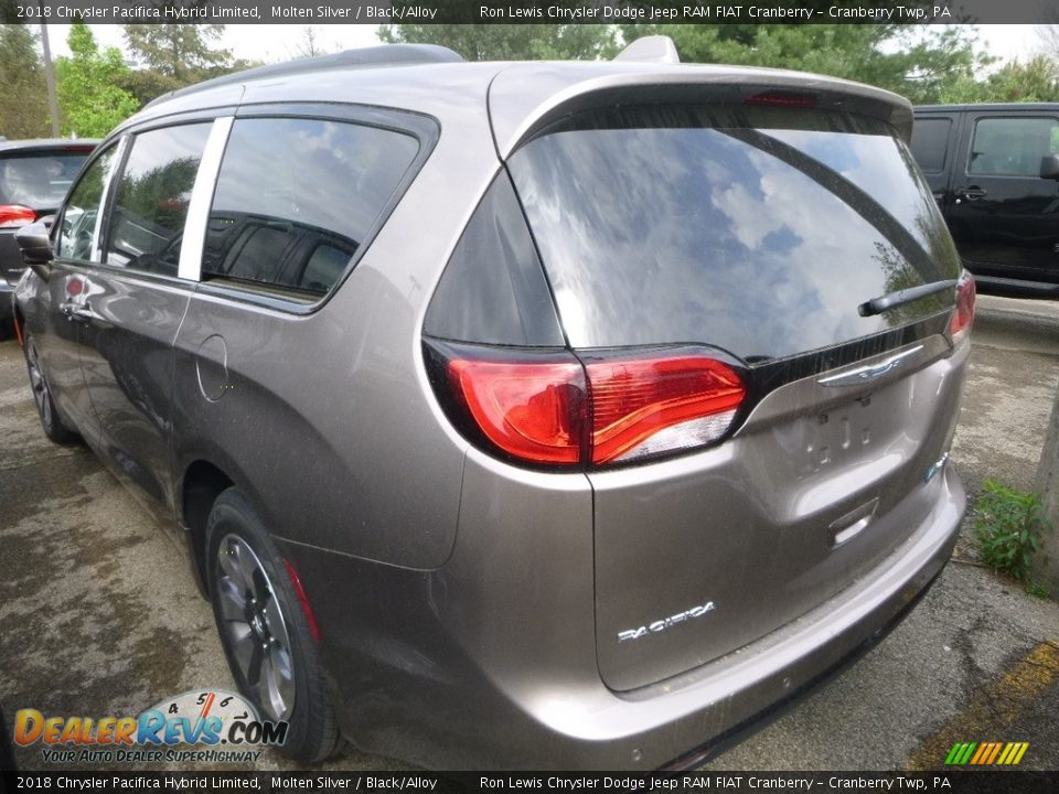 2018 Chrysler Pacifica Hybrid Limited Molten Silver / Black/Alloy Photo #2