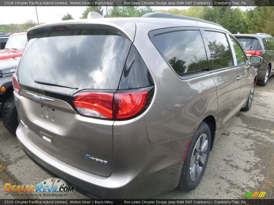 2018 Chrysler Pacifica Hybrid Limited Molten Silver / Black/Alloy Photo #3