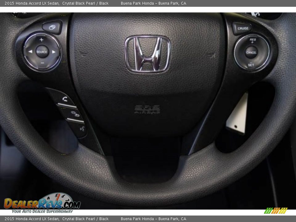 2015 Honda Accord LX Sedan Crystal Black Pearl / Black Photo #14