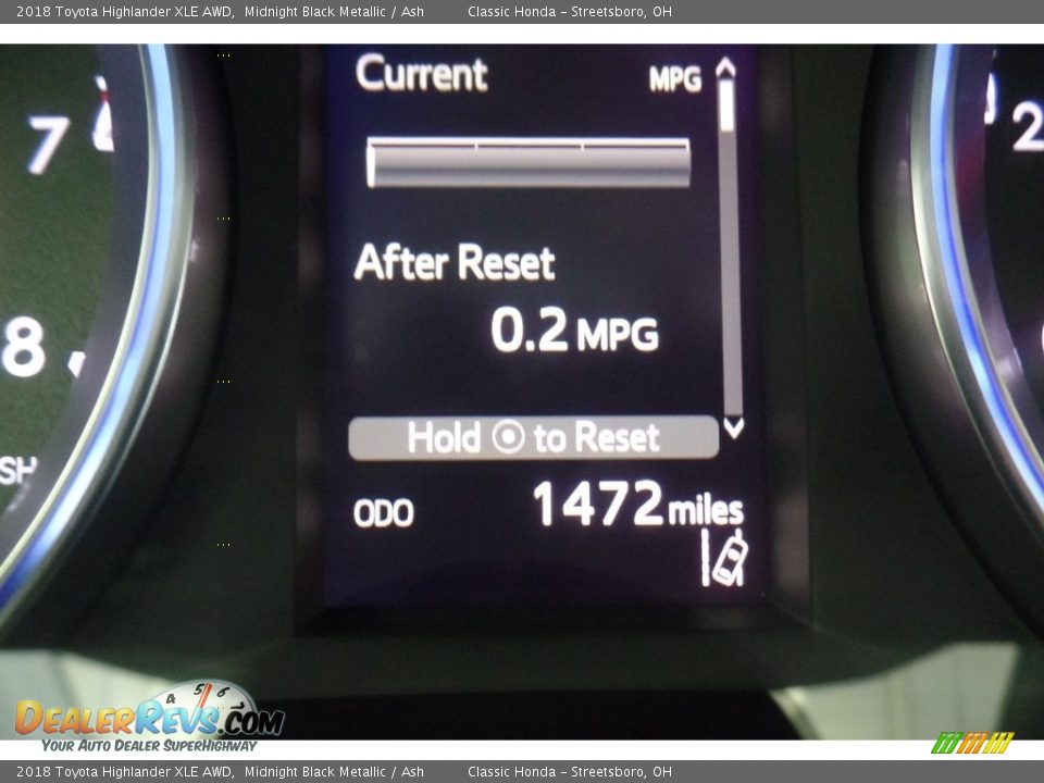 2018 Toyota Highlander XLE AWD Midnight Black Metallic / Ash Photo #35