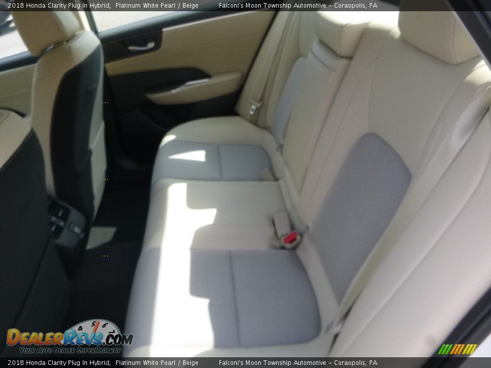 2018 Honda Clarity Plug In Hybrid Platinum White Pearl / Beige Photo #8
