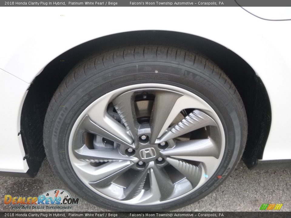 2018 Honda Clarity Plug In Hybrid Platinum White Pearl / Beige Photo #15