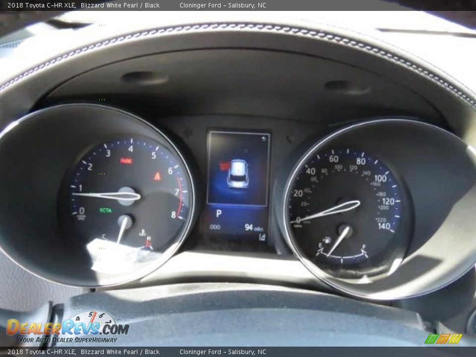 2018 Toyota C-HR XLE Blizzard White Pearl / Black Photo #9