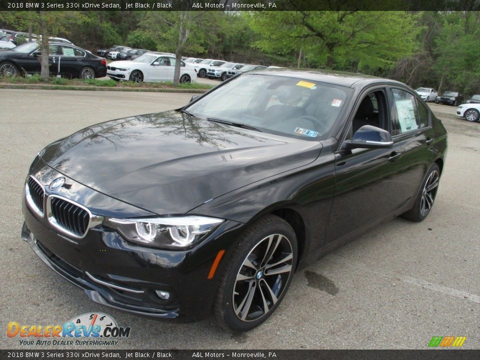 2018 BMW 3 Series 330i xDrive Sedan Jet Black / Black Photo #8