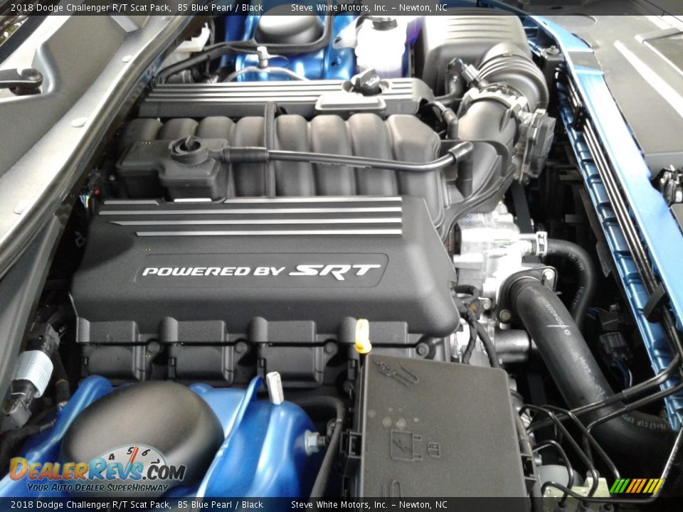 2018 Dodge Challenger R/T Scat Pack B5 Blue Pearl / Black Photo #32